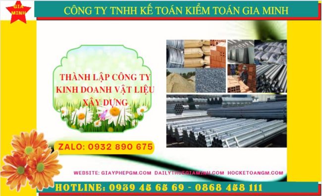 Dịch vụ thành lập công ty buôn bán vật liệu xây dựng tại TP Hưng Yên