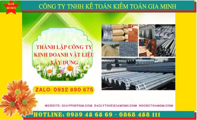 Dịch vụ thành lập công ty buôn bán vật liệu xây dựng tại Vũng Tàu