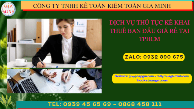 Dịch vụ kê khai thuế ban đầu giá rẻ tại Bắc Kạn