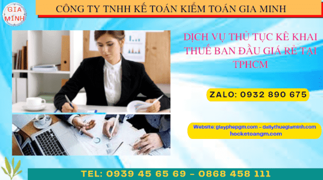 Dịch vụ kê khai thuế ban đầu giá rẻ tại Bình Phước