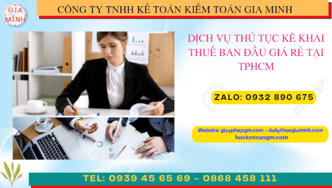 Dịch vụ kê khai thuế ban đầu giá rẻ tại Gia Lai