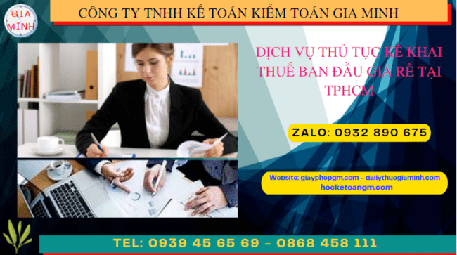 Dịch vụ kê khai thuế ban đầu giá rẻ tại Hà Nội