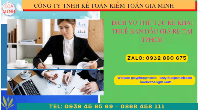 Dịch vụ kê khai thuế ban đầu giá rẻ tại Nam Định