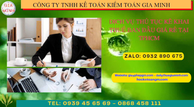 Dịch vụ kê khai thuế ban đầu giá rẻ tại Sơn La