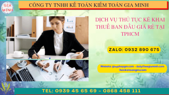 Dịch vụ kê khai thuế ban đầu giá rẻ tại Thái Nguyên