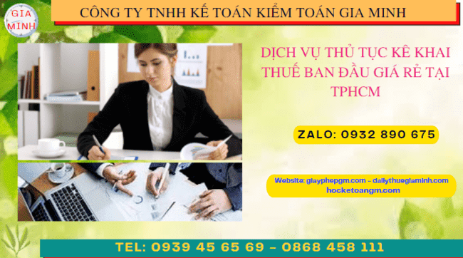Dịch vụ kê khai thuế ban đầu giá rẻ tại TP Hưng Yên