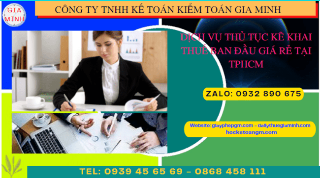 Dịch vụ kê khai thuế ban đầu giá rẻ tại Vũng Tàu