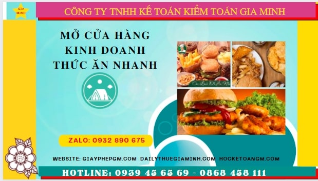 Mở cửa hàng kinh doanh thức ăn nhanh tại hải dương 6 Điều kiện mở cửa hàng kinh doanh thức ăn nhanh tại Hải Dương