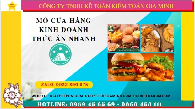 Điều kiện mở cửa hàng kinh doanh thức ăn nhanh tại Hải Phòng
