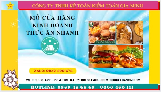 Mở cửa hàng kinh doanh thức ăn nhanh tại quảng ngãi 6 Điều kiện mở cửa hàng kinh doanh thức ăn nhanh tại Quảng Ngãi