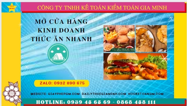 Mở cửa hàng kinh doanh thức ăn nhanh tại TPHCM 6 Điều kiện mở cửa hàng kinh doanh thức ăn nhanh tại tphcm