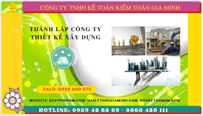 Điều kiện thành lập công ty thiết kế xây dựng tại Bình Định