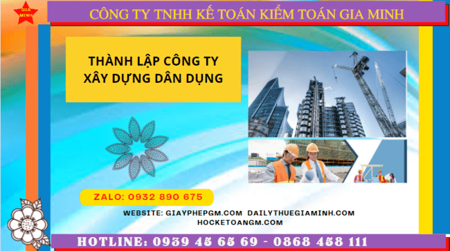 Điều kiện thành lập công ty xây dựng dân dụng tại TPHCM