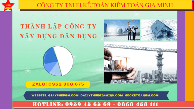 Điều kiện thành lập công ty xây dựng dân dụng tại Bạc Liêu