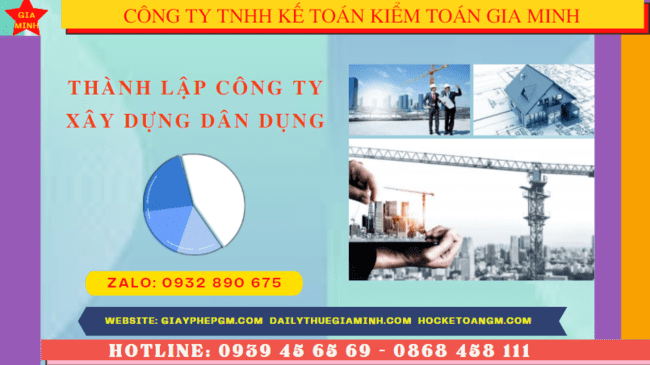 Điều kiện thành lập công ty xây dựng dân dụng tại Thành Phố Hà Nội