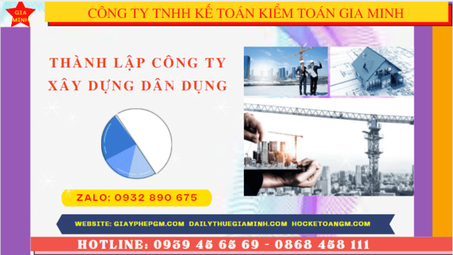 Điều kiện thành lập công ty xây dựng dân dụng tại Thành Phố Hồ Chí Minh