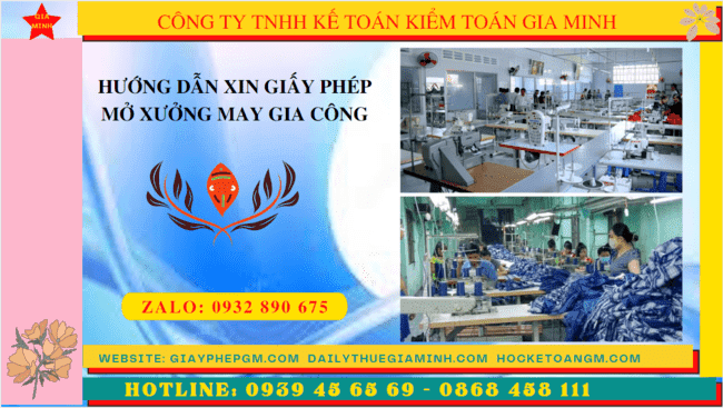 Hướng dẫn xin giấy phép mở xưởng may gia công – Thủ tục, hồ sơ và điều kiện mới nhất 4 Hướng dẫn xin giấy phép mở xưởng may gia công