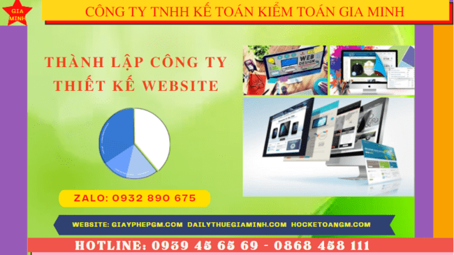 Điều kiện và thủ tục thành lập công ty thiết kế website tại Thành phố Châu Đốc
