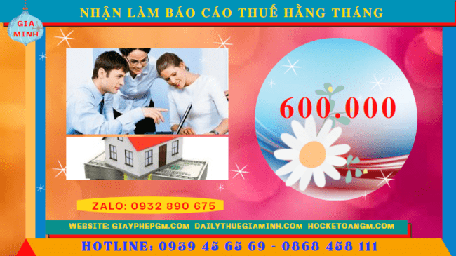 Giá dịch vụ báo cáo thuế hàng tháng giá rẻ tại Bắc Giang