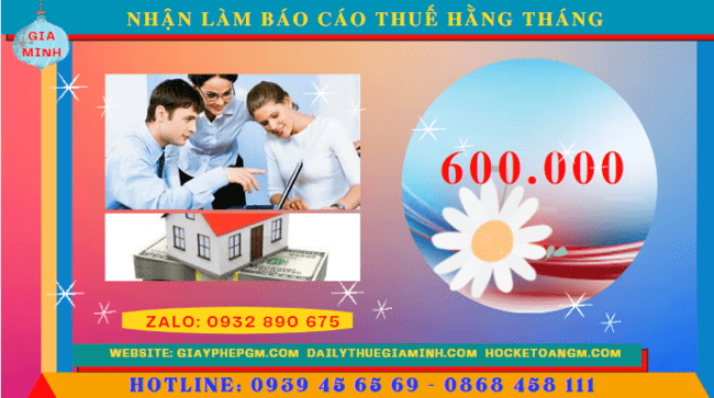 Giá dịch vụ báo cáo thuế hàng tháng giá rẻ tại Nam Định