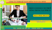 Nhận làm báo cáo thuế hàng tháng giá rẻ tại TP Đà Nẵng
