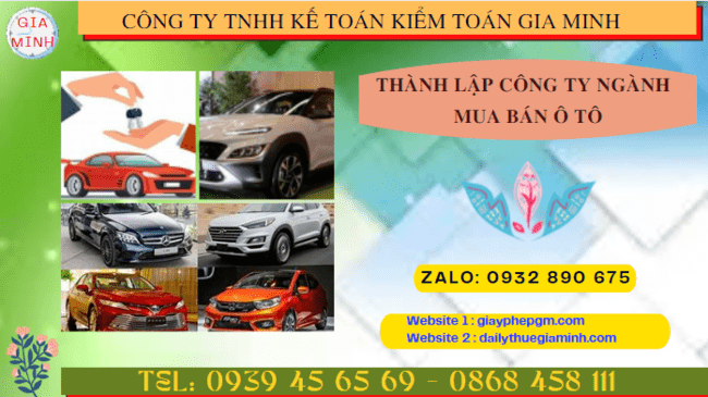 Hướng dẫn chi tiết cách thành lập công ty kinh doanh ô tô tại Bắc Giang