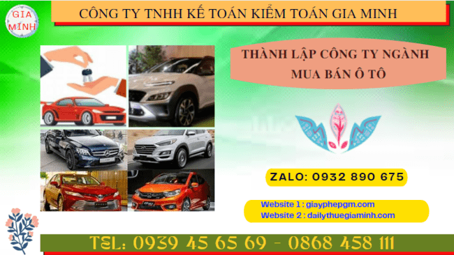 Hướng dẫn chi tiết cách thành lập công ty kinh doanh ô tô tại Cà Mau