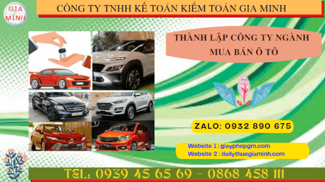 Thành lập công ty ngành mua bán ô tô tại đắk lắk 4 Hướng dẫn chi tiết cách thành lập công ty kinh doanh ô tô tại Đắk Lắk