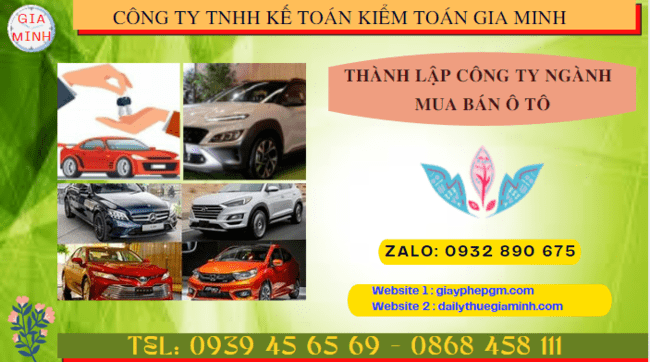 Thành lập công ty ngành mua bán ô tô tại đắk nông 4 Hướng dẫn chi tiết cách thành lập công ty kinh doanh ô tô tại Đắk Nông