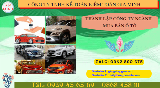Thành lập công ty ngành mua bán ô tô tại Hà Giang 5 Hướng dẫn chi tiết cách thành lập công ty kinh doanh ô tô tại Hà Giang