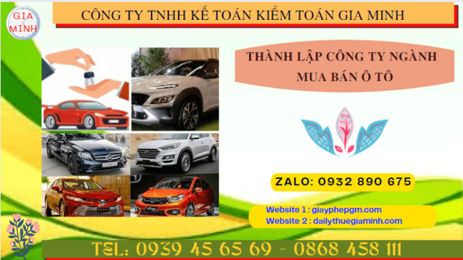 Hướng dẫn chi tiết cách thành lập công ty kinh doanh ô tô tại Nghệ An