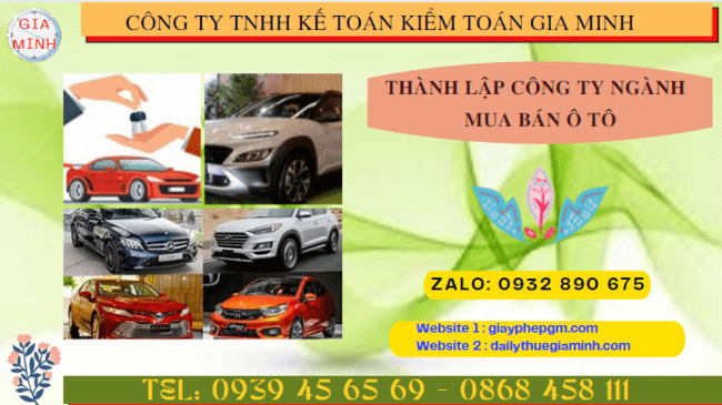 Thành lập công ty ngành mua bán ô tô tại phú quốc 4 Hướng dẫn chi tiết cách thành lập công ty kinh doanh ô tô tại Phú Quốc