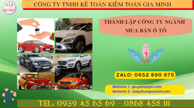 Thành lập công ty ngành mua bán ô tô tại phú thọ 4 Hướng dẫn chi tiết cách thành lập công ty kinh doanh ô tô tại Phú Thọ