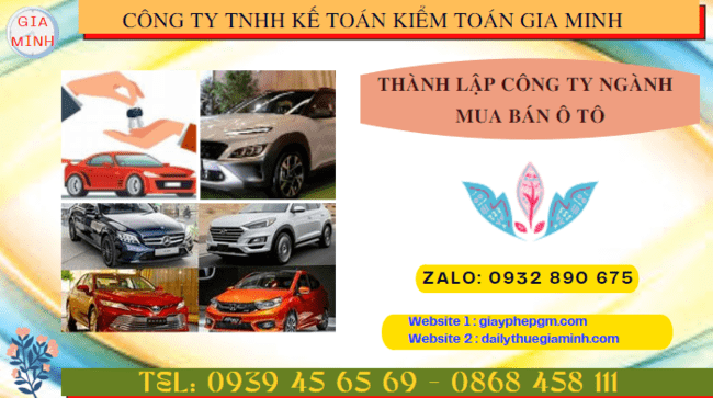 Hướng dẫn chi tiết cách thành lập công ty kinh doanh ô tô tại Thanh Hóa