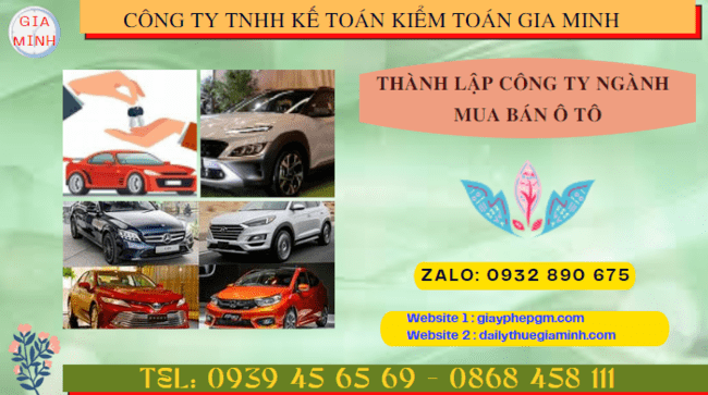Hướng dẫn chi tiết cách thành lập công ty kinh doanh ô tô tại TP Hải Phòng 