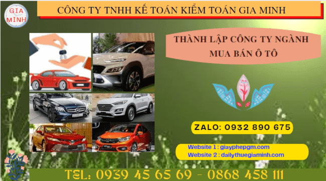 Hướng dẫn chi tiết cách thành lập công ty kinh doanh ô tô tại TPHCM