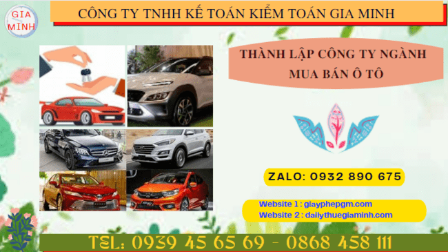 Hướng dẫn chi tiết cách thành lập công ty kinh doanh ô tô tại TT Huế