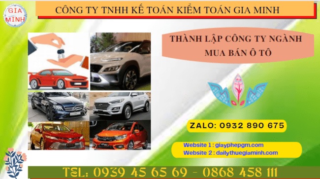 Hướng dẫn chi tiết cách thành lập công ty kinh doanh ô tô tại Vĩnh Phúc