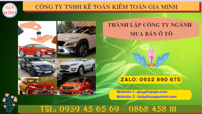 Thành lập công ty ngành mua bán ô tô tại yên bái 4 Hướng dẫn chi tiết cách thành lập công ty kinh doanh ô tô tại Yên Bái