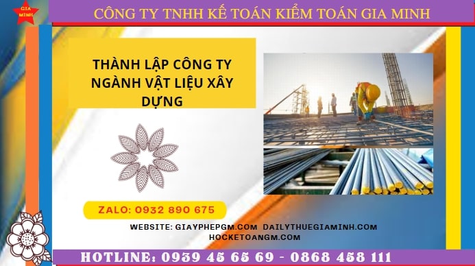 Hướng dẫn chi tiết cách thành lập công ty ngành vật liệu xây dựng tại Bà Rịa Vũng Tàu