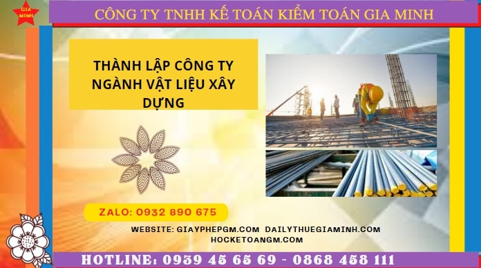 Hướng dẫn chi tiết cách thành lập công ty ngành vật liệu xây dựng tại Bến Tre