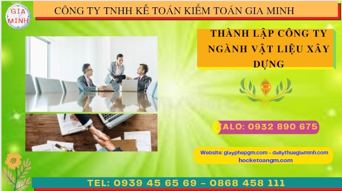 Hướng dẫn chi tiết cách thành lập công ty ngành vật liệu xây dựng tại Huế