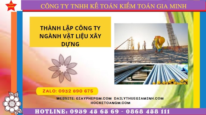 Hướng dẫn chi tiết cách thành lập công ty ngành vật liệu xây dựng tại Kiên Giang
