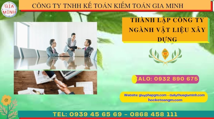 Hướng dẫn chi tiết cách thành lập công ty ngành vật liệu xây dựng tại Ninh Bình