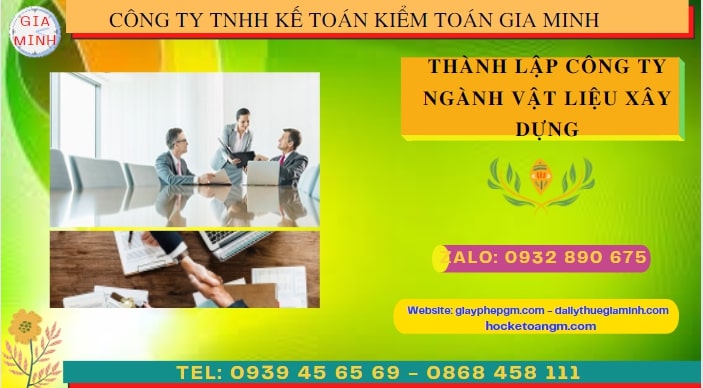 Hướng dẫn chi tiết cách thành lập công ty ngành vật liệu xây dựng tại Thanh Hóa