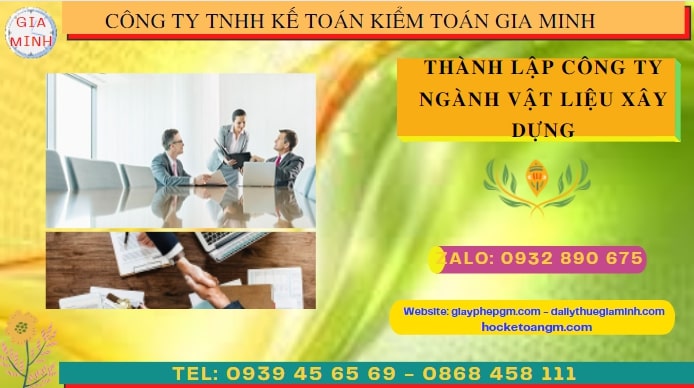 Hướng dẫn chi tiết cách thành lập công ty ngành vật liệu xây dựng tại Thừa Thiên Huế