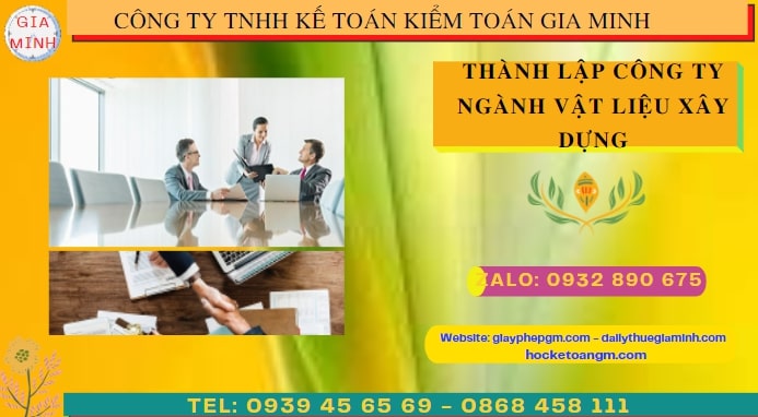 THÀNH LẬP CÔNG TY NGÀNH VẬT LIỆU XÂY DỰNG TẠI TP HƯNG YÊN 4 Hướng dẫn chi tiết cách thành lập công ty ngành vật liệu xây dựng tại TP Hưng Yên