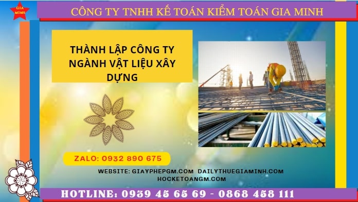Hướng dẫn chi tiết cách thành lập công ty ngành vật liệu xây dựng tại Vũng Tàu