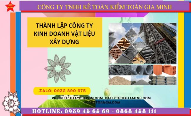 Hướng dẫn chi tiết cách thành lập công ty vật liệu xây dựng tại Bình Phước