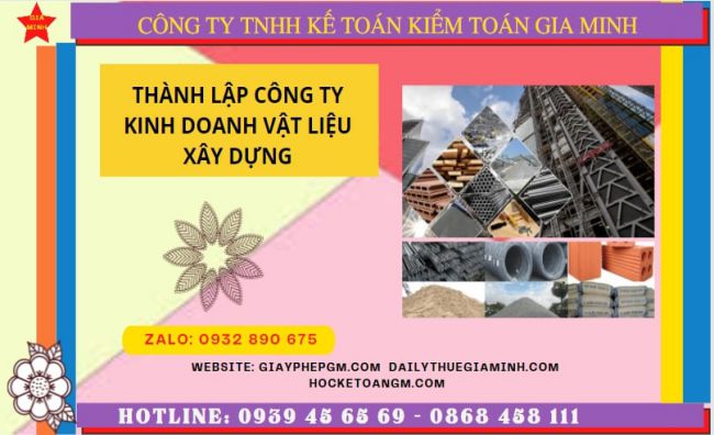 Hướng dẫn chi tiết cách thành lập công ty vật liệu xây dựng tại Bình Thuận